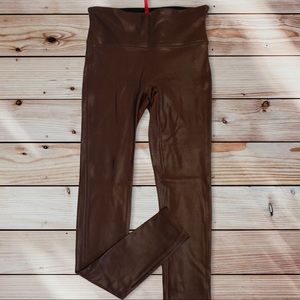 Spanx faux leather leggings size small